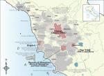 Mapa vinařské oblasti Toscana. Zdroj: www.1er.cz