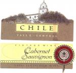  Etiketa Cabernet Sauvignon 2004 - Valle Central, Chile.