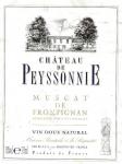 Etiketa Château de Peyssonnie 2003 Appellation Muscat de Frontignan Controlée (AOC) - FC S.C.A. Frontignan, Francie.