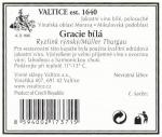 Etiketa Grácie 2003 odrůdové jakostní - Vinné sklepy Valtice, a.s.