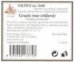 Etiketa Grácie 2004 odrůdové jakostní (rosé) - Vinné sklepy Valtice, a.s.