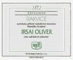 Etiketa Irsai Oliver odrůdové jakostní - Vinné sklepy Rakvice s.r.o. Ravis.