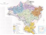 Mapa vinařské oblasti Navarra. Zdroj: Hugh Johnson, Jancis Robinsonová