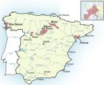 Mapa vinařské oblasti La Rioja. Zdroj: www.1er.cz