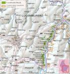 Mapa vinařské oblasti Moselle Luxembourgeoise (Lucemburská Mosela).