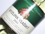 Láhev Ryzlink vlašský 2003 pozdní sběr - Moravské vinařské závody s.r.o. Hukvaldy.
