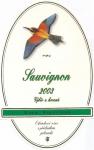 Etiketa Sauvignon 2003 výběr z hroznů - PPS Agro, a.s. Strachotín.
