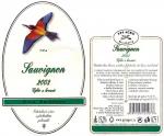Etiketa Sauvignon 2003 výběr z hroznů - PPS Agro, a.s. Strachotín.