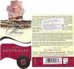 Etiketa Shiraz 2002 odrůdové jakostní - South Eastern Australia.
