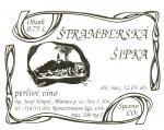 Etiketa Štramberská šipka (rosé) perlivé víno - Josef Křápek Blatnice pod Svatým Antonínkem