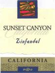 Etiketa Zinfandel 2002 Sunset Canyon - California, USA