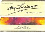 Etiketa Don Luciano 2002 Denominación de Origen (DO) - Vinos de Familia Garcia Carrion, La Mancha, Španělsko.