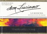 Etiketa Don Luciano 2003 Denominación de Origen (DO) - Vinos de Familia Garcia Carrion, La Mancha, Španělsko