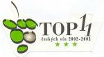 TOP 11 českých vín 2002-2003 - Zweigeltrebe 2000 kabinet - České vinařství Chrámce s.r.o.