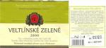 Etiketa Veltlínské zelené 2000 2003 pozdní sběr - Moravské vinařské závody s.r.o. Hukvaldy.
