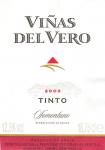 Etiketa Viñas del Vero 2003 Denominación de Origen (DO) - Viñas del Vero S.A., Somontano, Španělsko.