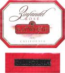 Etiketa Bay Wood 2003 Zinfandel (rosé) - California, USA.
