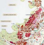 Mapa viničních tratí.