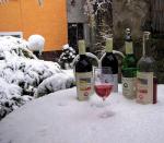 Několik pohledů na zasněžená Svatomartinská vína.