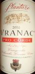 Vranac Pro corde 2010 Vrhunsko vino, Kontrolisana oznaka porijekla