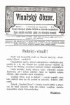 První číslo Vinařského obzoru z 24. 1. 1907.