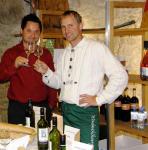 Vlevo Aleš s majitelem vinařem Helmutem Bergmannem.