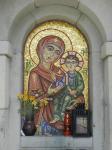 Jedna z fresek v chrámu Svatého kříže.